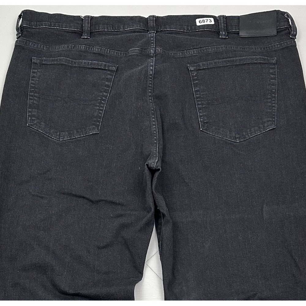 Lucky Brand Mens Jeans 46x30 Athletic Fit Black Dark Wash Stretch Denim Straight